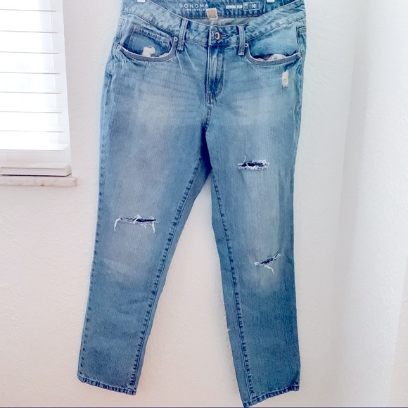 🎉HP!🎉 sonoma straight leg boyfriend jeans, 10 - Picture 5 of 8